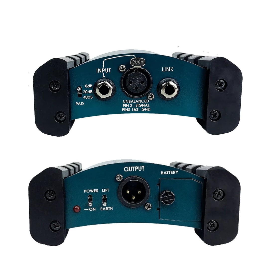 Audio Active DI Box with phantom power 48V DI box for professional audio connections