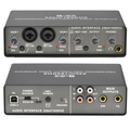 XTUGA TEYUN Q24 sound card with dual inputs and multiple output options for professional audio recording