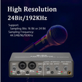 XTUGA TEYUN Q24 sound card with high resolution 24Bit/192KHz for audio recording and mixing