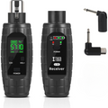 XTUGA U-95 guitar wireless system with receiver and transmitter featuring LED indicators for easy monitoring