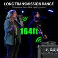 XTUGA U-95 guitar wireless system with long transmission range of 164ft for clear signal reception