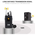 XTUGA UML200 wireless microphone system with long-distance transmission up to 100ft for clear audio