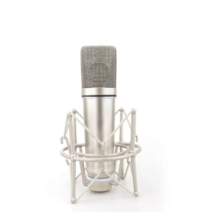 Complete set with XTUGA UX87 condenser microphone, adjustable stand, pop filter, and accessories