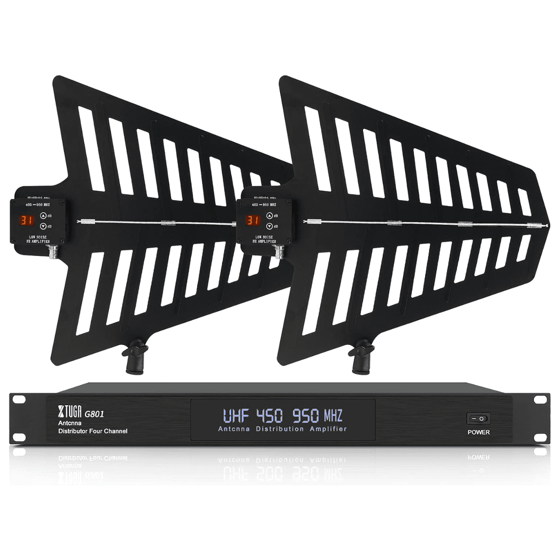 VMIDirect Wireless Antenna Distribution System with four channel amplifier and dual antennas
