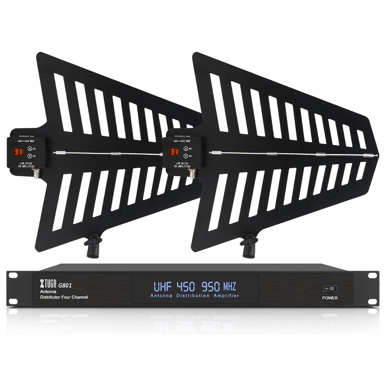 VMIDirect Wireless Antenna Distribution System with four channel amplifier and dual antennas