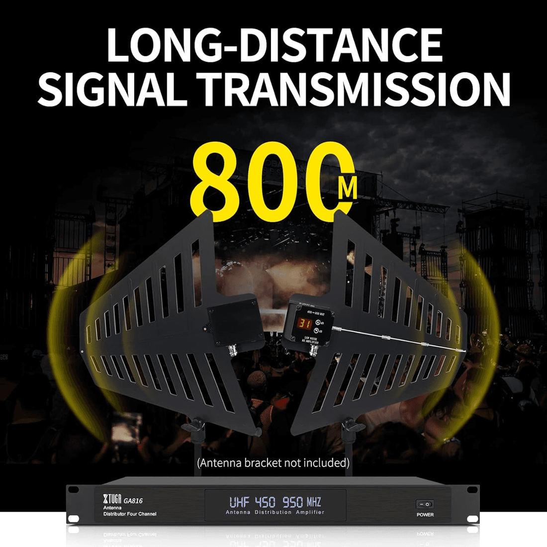 VMIDirect Wireless Antenna Distribution System with four channel amplifier and dual antennas