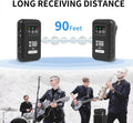 Wireless In Ear Monitor System with 90 Feet Receiving Distance for Musicians