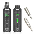 Wireless XLR transmitter and receiver kit with digital display for high-quality audio transmission