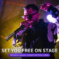 Wireless XLR transmitter and receiver kit for seamless performances on stage
