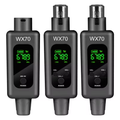 XTUGA WX70 Professional 2.4G Wireless Microphone System with LED display and adjustable settings