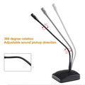 XTUGA XS200 desktop microphone with 360 degree rotation and adjustable sound pickup direction