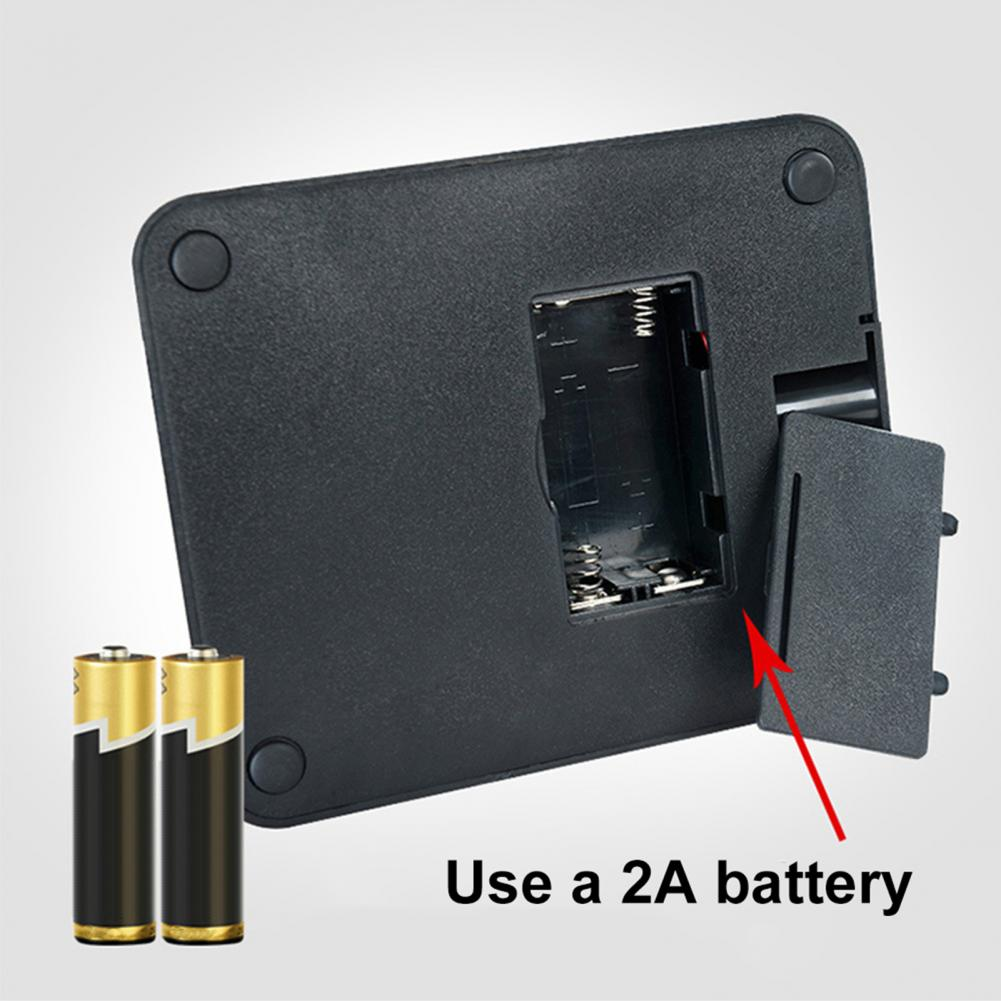 Back view of XTUGA XS200 desktop microphone showing battery compartment for 2A batteries