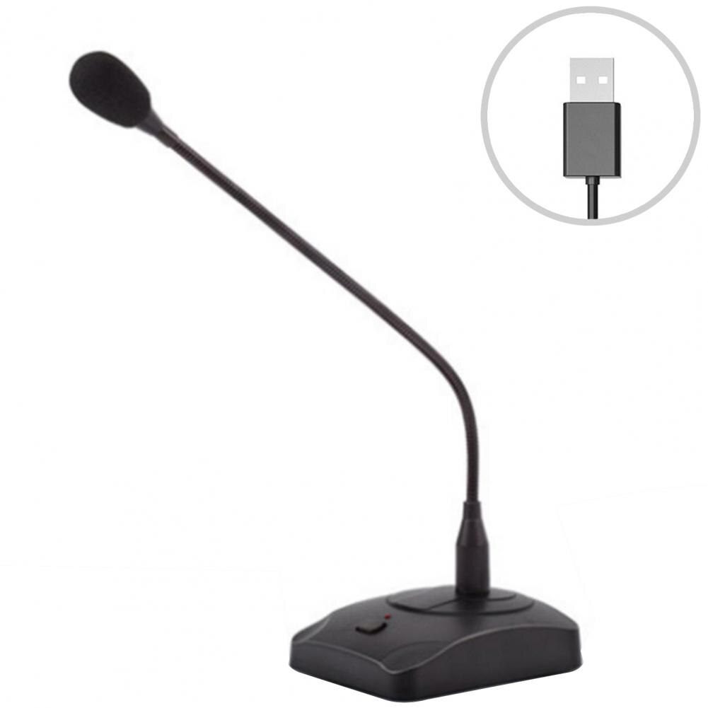 XTUGA XS200 desktop microphone with a flexible gooseneck and USB connection for clear audio