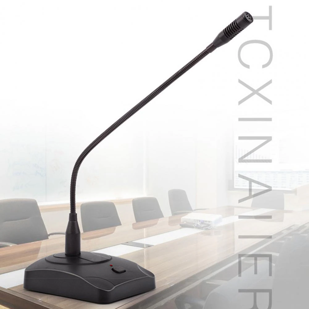 XTUGA XS200 desktop microphone with flexible gooseneck design for clear audio in meetings