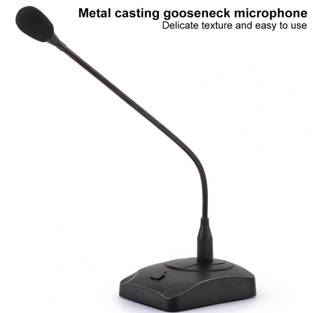 XTUGA XS200 desktop microphone with metal casting and flexible gooseneck for clear audio capture