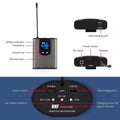 XTUGA A1 headset mic wireless UHF bodypack transmitter with antenna LCD display and USB charging port