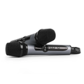XTUGA UH01 metal microphone pair with wireless handheld design black grille control buttons and USB receiver