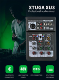 XTUGA XU3 mini audio interface with Bluetooth connectivity and 48V phantom power for professional mixing