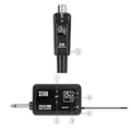 XTUGA PR260 Professional Wireless Saxophone Microphone UHF Instrument Mic for Stage and Live Shows