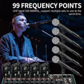 XTUGA PR260 Professional Wireless Saxophone Microphone UHF Instrument Mic for Stage and Live Shows