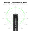 XTUGA PU-6-1 MIC Professional Desktop Condenser Microphone Noise-Canceling Wired Mic