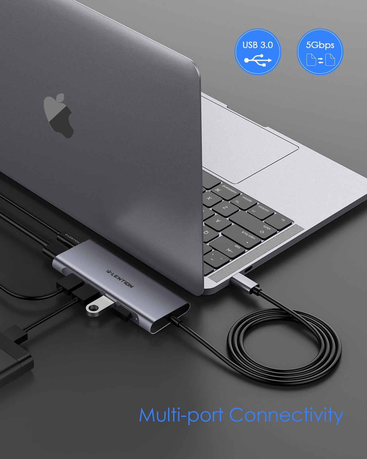 LENTION C35 USB-C Hub to HDMI USB Hub Docking Station Type C Multiport USB Adapter RJ45 Card Reader for ASUS ZenBook3 ZenBook Pro Surface Book2 Go Chromebook Pixelbook Huawei Matebook Lenovo Yoga 930 /920 /910/720 iPad Pro 2018/2020/2021/2021 M1 iPad Air