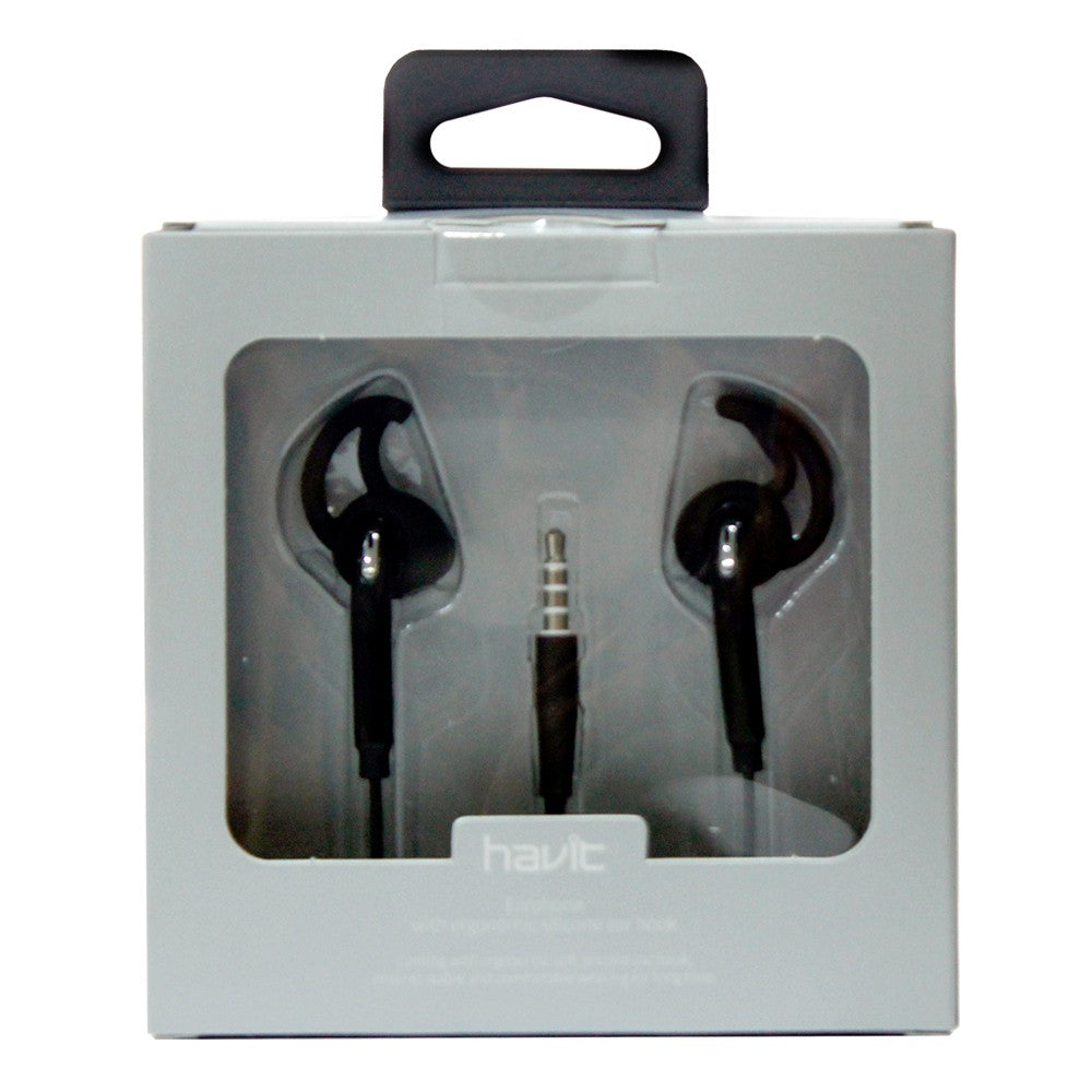 Havit - HV-E46P Earphone with Ergonomic silicone ear hook 120M Long Earphone - VMI Direct