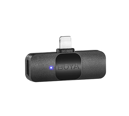 Boya V2 Ultracompact 2.4GHz Wireless Microphone System 2 Transmitter 1 Receiver |Noise Reduction Lightweight Portable Lapel  - VMI Direct