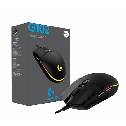 Logitech G102 Light Sync Gaming Mouse with Customizable RGB Lighting, 6 Programmable Button