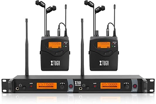 XTUGA RW2080 UHF Wireless In Ear Monitor System Whole Metal Designed SR2050