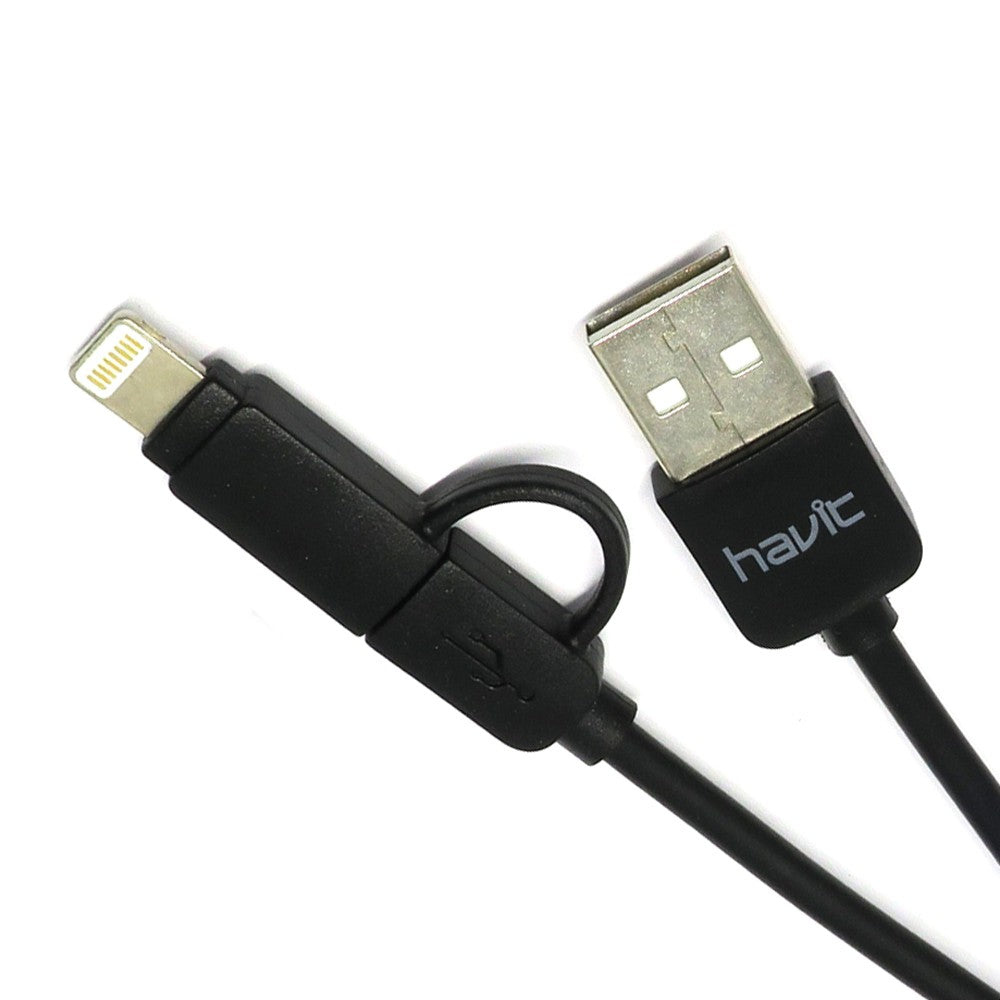 Havit CB610X 2-in-1double ports data cable