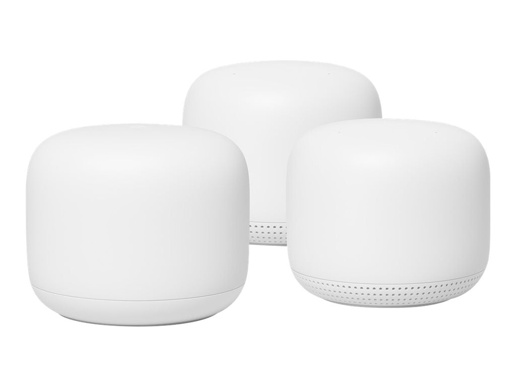 Google Nest WiFi Router (3 Pack) and (2 Pack)/ ADD ON POINT (1 Pack) 2nd Generation –4x4 AC2200 Mesh