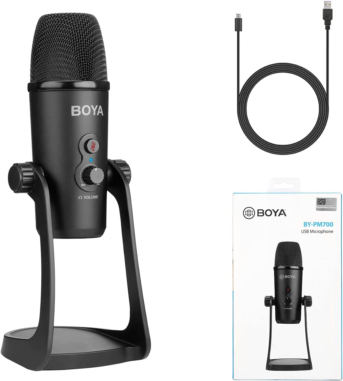 BOYA PM700 USB Desktop Condenser Microphone VMI Direct