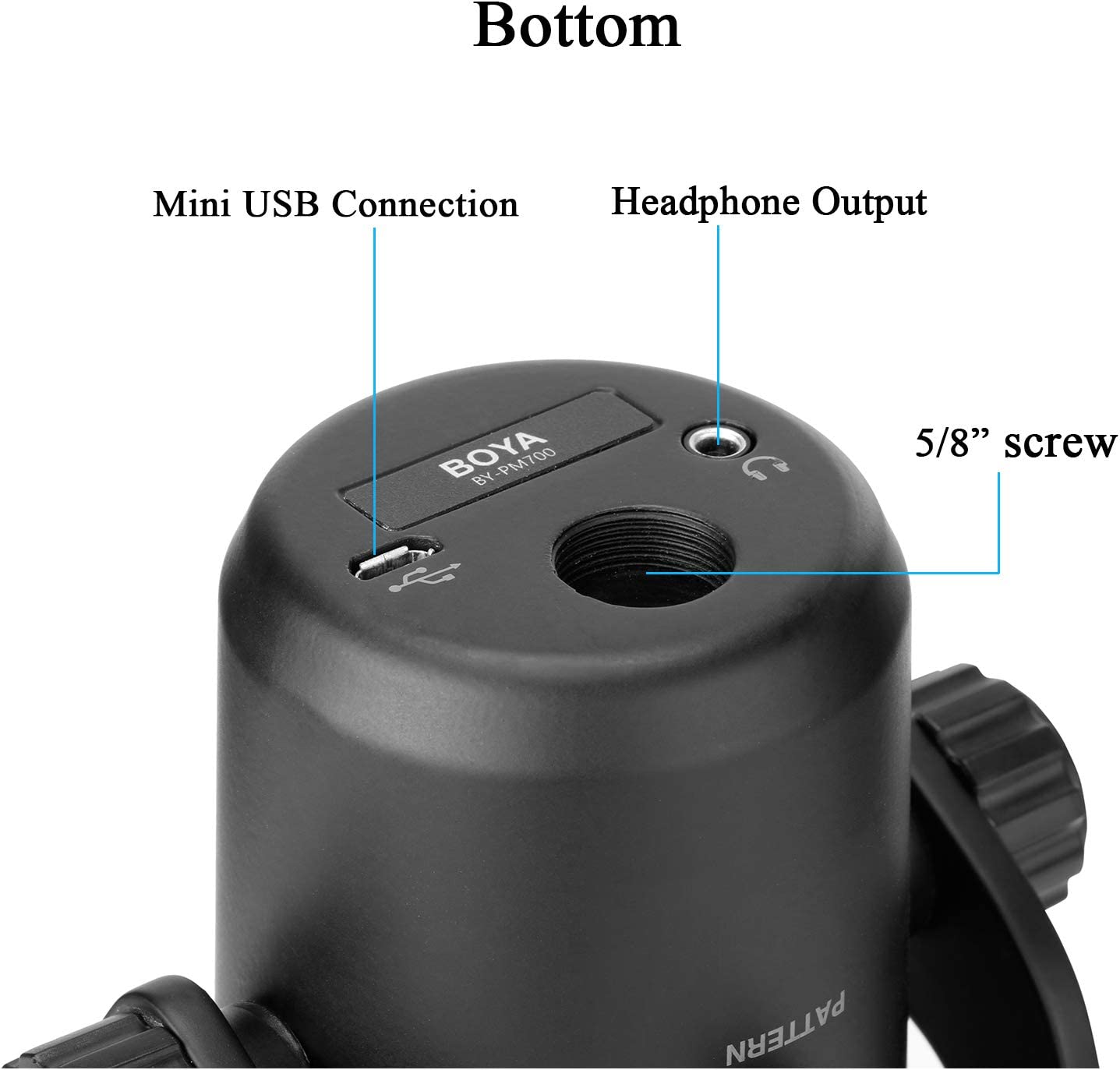 BOYA PM700 USB Desktop Condenser Microphone VMI Direct