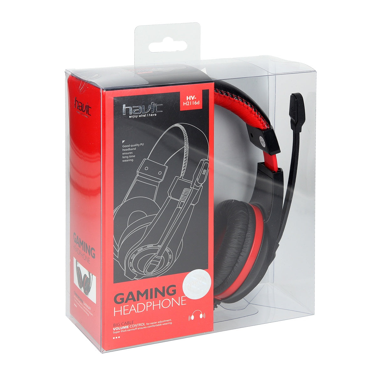 Havit H2116D Headphone Black/Red