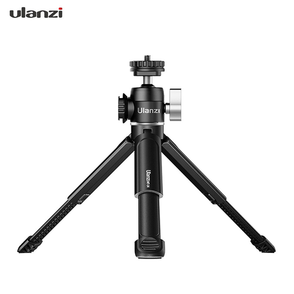 Ulanzi U-VLOG LITE Extendable Tripod Detachable ball head with Dual Cold Shoe U60 Mini Ball Head + MT-14 Extensible Tripod, Livestream Vlog Kit for Cameras Smartphones