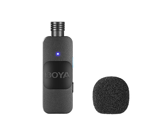 BOYA V1 V2 V10 V20  BY-V Series Mini Wireless Lavalier Microphone Ultracompact Wireless Microphone System for iOS and Type C Devices