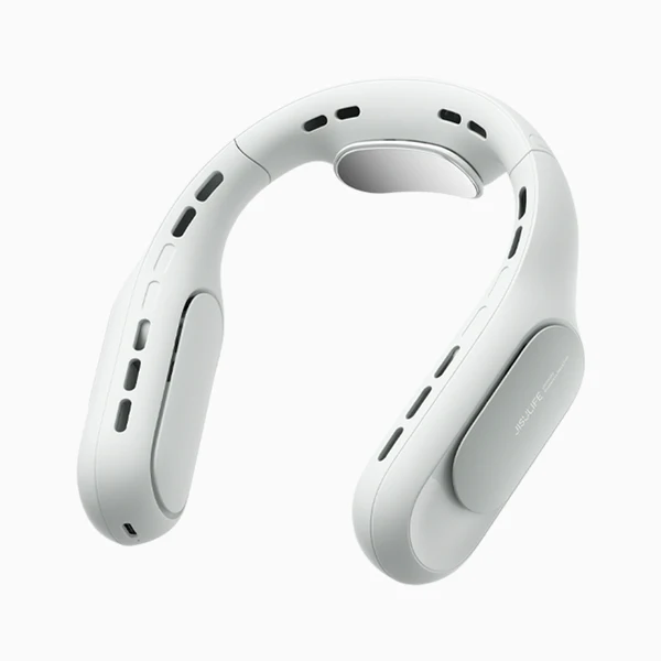 JISULFE FA35 Portable Neck Fan Patented Tech, Personal Fan for Neck 4500mAh USB Rechargeable Wearable Personal Fan