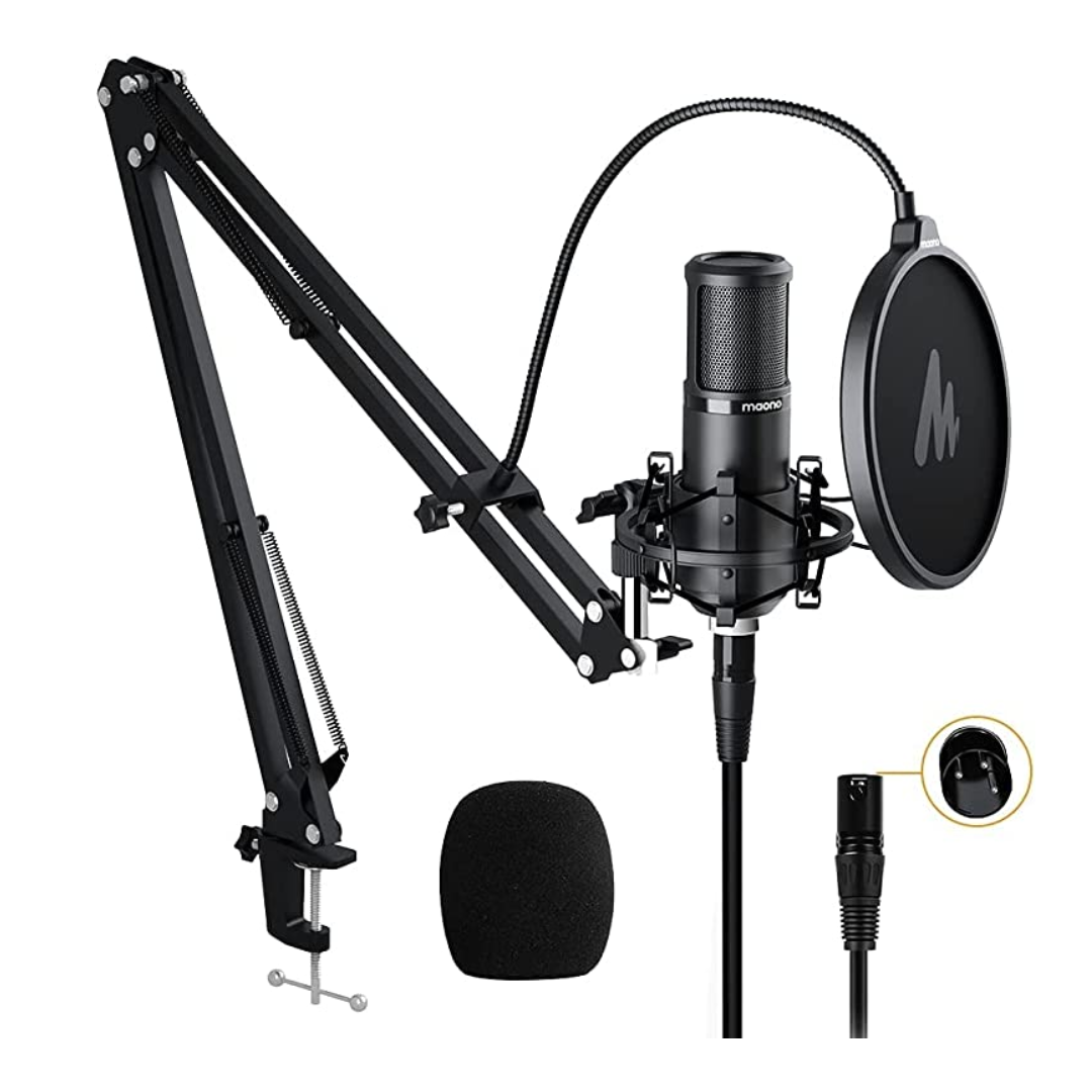 MAONO PM320S XLR Condenser Microphone Kit Professional Cardioid Vocal Studio Recording