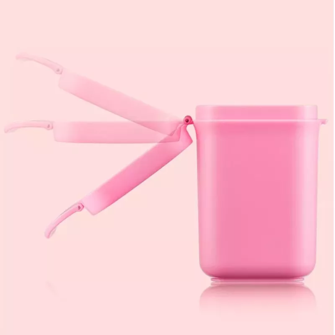 Ankou airtight container with scoop in pink for effective food storage and easy access