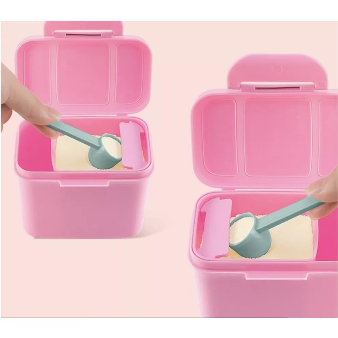 Ankou Portable Air Tight Milk Powder Container With Scraper Spoon Leak Proof