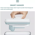 Ankou airtight food storage containers set with smart scoop hanger for easy powder food storage