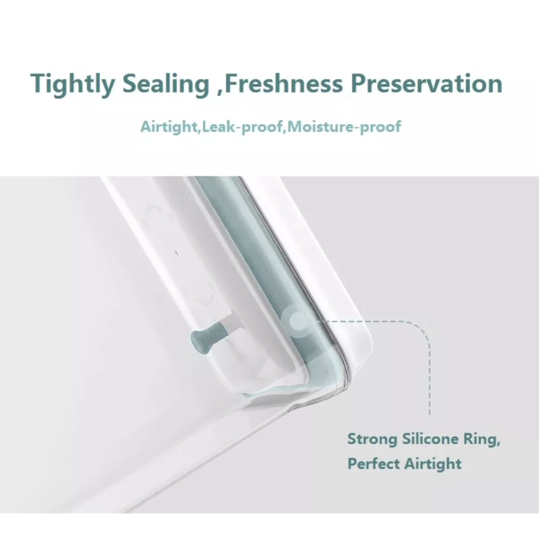 Ankou airtight food storage containers set with strong silicone ring for freshness preservation