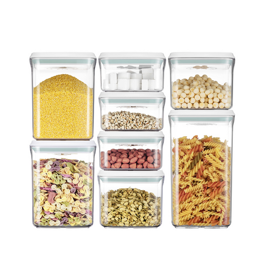 Ankou Food Storage Container Set of 8 Airtight Food Storage Set Pop Up Airtight Container