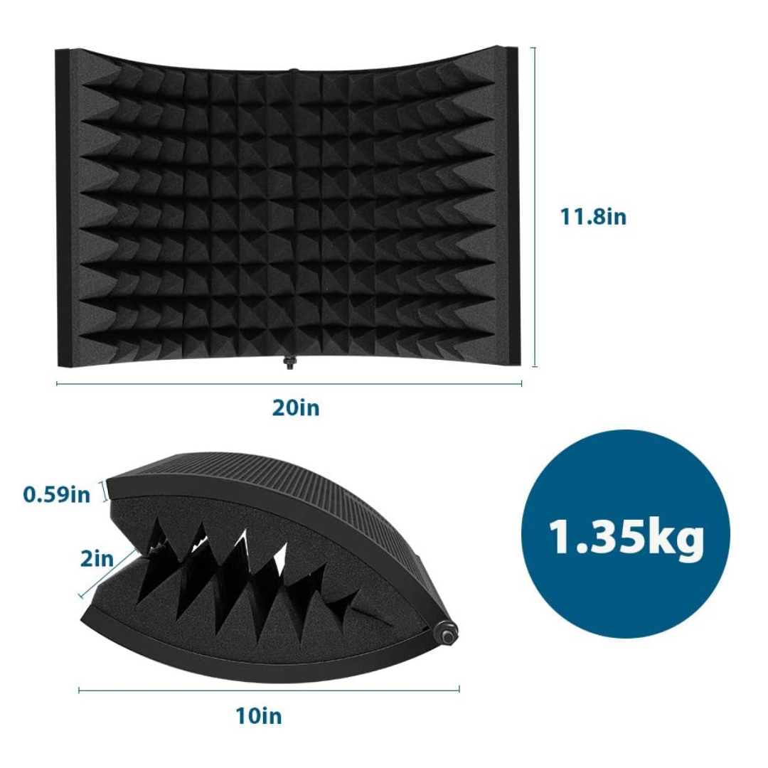 Maono AU S02 Isolation Shield Portable Vocal Booth. – VMIDirect