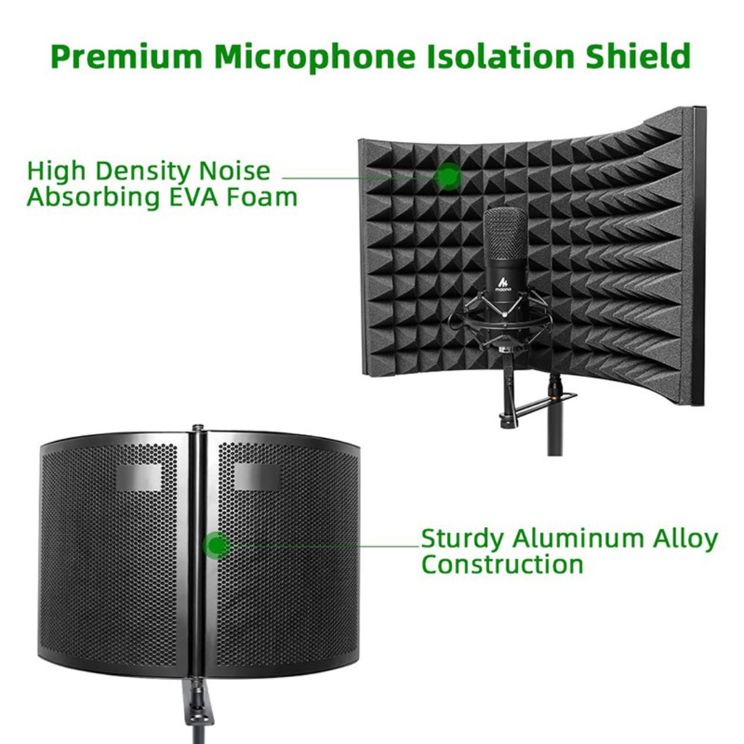 Maono AU S02 Isolation Shield Portable Vocal Booth. – VMIDirect