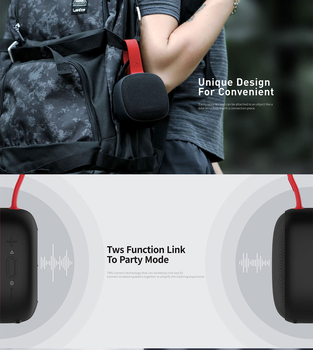 HAVIT E5 Magnetic Bluetooth Speakers