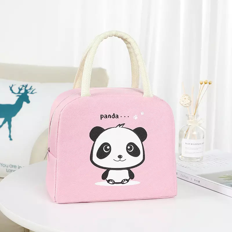 Bento Lunch Bag with Animal Cute Design Waterproof and Insulated Thermal Cooler