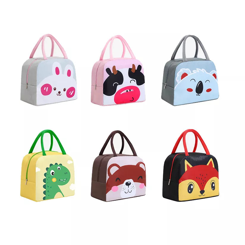 Bento Lunch Bag with Animal Cute Design Waterproof and Insulated Thermal Cooler