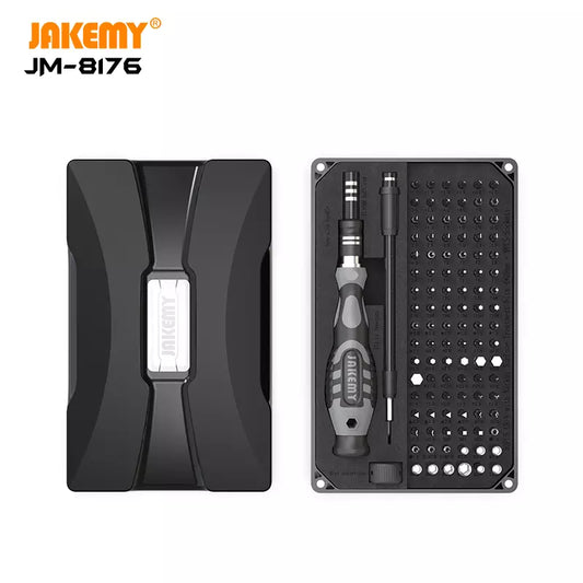 JAKEMY JM-8176 106 In 1 Professional And Precision Plastic Handle Screwdriver Set